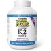 Natural Factors Vitamin K2 100 mcg BONUS SIZE 360 Vegetarian Capsules MK-7 from Natto Bean Helps Support Bones Vegan 60 Free Capsules - Buy Online on GoSupps.com