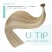 Youngsee Bonding Extensions - Real Hair U-Tip Extensions 40 cm Gold/Blond #16/22 - 50g Remy Hair for Effortless Styling - Buy Online on GoSupps.com