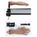 Practice Hand for Acrylic Nail,Nail Hand Practice,Fake Hands to Practice Fake Nails,Nail Training Hand for Acrylic Nails(with c-clamp) Chocolate Hand