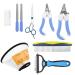 D GDRAW zoo set 9-part dog cup set with claw scissors*2 nail file*2 animal fur scissors pet comb underproof brush pet finger toothbrush collar for pets for dogs and cats set 3