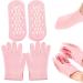 Moisturising Gloves and Socks for Dry Hands Spa Moisture Socks Foot Gel Spa Softens Cracked Silicone Foot Moisturiser Socks and Gloves for Hands Feet Overnight Hydrating Care - Buy Online on GoSupps.com
