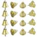 Framendino, 72 Pack Mini Gold Jingle Bells Liberty Bells for Wind Chimes Wedding Doors Dog Collar Christmas Decorating 72 Pack 16 Mm