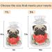 NAANLE Pug Dog Watermelon Heat Bottle | 1L Transparent Hot Water Bottle for Bed Hand & Feet Warmer | Pain Relief & Cold Therapy - Buy Online on GoSupps.com