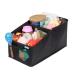 APRAMO Easy Fold Car Organiser Auto Back Seat Children Toy Snack Book Storage Box with Cup Holder for Kids Toddler Baby Boys Girls