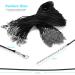 100Pcs 1.5mm Leather Necklace Cords with Clasps - Black Rope String for Pendants - Bulk Jewelry Making Supplies - DHOOZ 18 Black - Buy Online on GoSupps.com