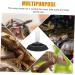 Happyyami Turtle Drinker Reptile Water Dish Bowl Reptile Water Dispenser Pet Water Feeder Reptisoil Plastic 17X17X3.5CM Black - Buy Online on GoSupps.com
