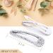 KANPRINCESS 3.1Inch Rhinestone Hair Clips Set - Silver Hair Barrettes for Women & Girls | Bridal & Prom Hair Accessories - Buy Online on GoSupps.com