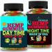 Hemp Gummies for Sleep Night Time and Hemp Gummies for Daytime Boost-2Pack-Made in USA