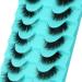Clear Band Russian Volume Fluffy Strip Lashes - 10 Pairs of Naturally Wispy D Curl False Eyelashes | Htal09 - Buy Online on GoSupps.com
