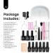Beetles Gel Polish with LED Lamp: 6 French Manicure Colors Kit - Salon Quality DIY Gel Nail Set with Base, Top Coat, Soft Pink, Snow White - Perfect Gift - Buy Online on GoSupps.com
