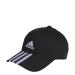 adidas Unisex Baseball Cap 3-Stripes Cotton Twill Baseball Cap One Size black/white