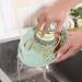 Dish Brush with Soap Dispenser - Dishwashing Brush with Soap Dispenser Automatic Soap Dispensing Palm Scrubber Strong Cleaning Scrubber for Kitchen Sink Pots Pans Qmisify Green - Buy Online on GoSupps.com