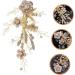 FRCOLOR Wedding wedding zircon Miss side clip headgear pearl pearl clips for hair hair clips Mori Department hair barrettes bridal hairpin crystal Crystal - Buy Online on GoSupps.com
