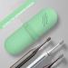 JDZJUCHU Travel Makeup Brush Holder - Green Silicone Cosmetic Bag Organizer - Buy Online on GoSupps.com