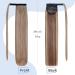 Sleek Silk-co 28 Inch Clip-In Ponytail Hairpiece in Light Brown & Blond - Heat-Resistant Fiber - Women's Straight Ponytail Extension - Buy Online on GoSupps.com