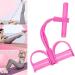 21 Fitness Resistance Bands-6 Tube Pedal Ankle Puller Elastic Exercise Bands with Handles Pull Rope for Waist Arm Leg Train Pink - Buy Online on GoSupps.com