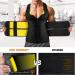 Cimkiz Sauna Vest Waist Trainer for Men with Zipper - X-Large Yellow - Buy Online on GoSupps.com