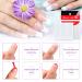 1200 pcs Self-Adhesive French Manicure Nail Sticker Set - White Half-Moon Shaped Decals for Nail Design (25 Sheets) - Buy Online on GoSupps.com