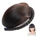 Braid Headband Single Braided Dark Brown Fringe Headband with Bangs Realistic Instant Hair Bangs Fringe Bangs Hair Clip for Women Girls Hair Extensions