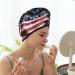 Firefighter American Flag Coral Velvet Hair Cap | Quick-Dry Towel Wrap for Men & Women | Perfect for Travel & Home - Buy Online on GoSupps.com