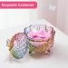 5 Pieces Large Body Powder Puff and Powder Container Crystal Case for Dust Puff Powder applicator with Box for Face and Body (Color Butterfly) Butterfly Color - Buy Online on GoSupps.com