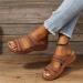 Lausiuoe Women's Orthotic Walking Sandals with Arch Support - Brown - Size 9 - Buy Online on GoSupps.com