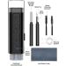 8 in 1 Supfine Airpods Pro Cleaning Kit - Multi-Function Cleaner for Earbuds, iPhone, iPad, Laptop - Black - Buy Online on GoSupps.com