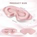 FlyCoco 99% Block Out Light Eye Sleep Mask - 3D Contoured Zero Pressure Adjustable Straps - Ideal for Sleep Travel & Napping | Pink - Buy Online on GoSupps.com