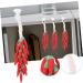 FAVOMOTO 4pcs Chili Skewers Home Accents Decor Home Decor Kinderwagen Toys Vegetables Decorative Fake Chili Props Simulated Chili Miniature Decorate Accessories Model Ornaments Metal Red 8.00X1.80X1.80CMx4pcs Redx4pcs - Buy Online on GoSupps.com