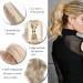 12 Long Curly Ponytail Extension | Clip-in Claw Hairpiece Ombre Synthetic Dark Brown | Realistic and Natural Looking - Buy Online on GoSupps.com