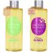 Bath Oil - Autumn Shower Body Oil with Sweet Almond Oil, Jojoba Oil and Shea Butter, Lavender & Coconut Shower Oils for Women Dry Skin, Fathers Day Bath and Body Gift Set 17.6 fl oz (Pack of 2)