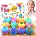 12-Pack Kids Bath Bombs with Surprise Toys - Vegan Essential Oil Spa Fizzies for Girls & Boys | Handmade Gift Set for Skin Moisturizing | Kid-Safe Bubble Bath Balls Kit - Buy Online on GoSupps.com