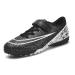KUUK Soccer Shoes Children Artificial Grass Turf Football Shoes Indoor Shoes For Boys Girls AG TF Training Shoes 34 EU Black Tf