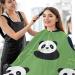 Waterproof Barber Cape - Seamless Panda Bear & Cheetah Haircut Bib for Men & Women | Unisex Hair Cutting Cape - Buy Online on GoSupps.com