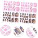 minkissy 4 Sheets Toe Nail Stickers Full Nail Decals French Stickers Toe Nail Decoration Nails Stickers French Manicure Stickers Toe Nail Decals Nail Polish Child Fake Nail Stickers - Buy Online on GoSupps.com