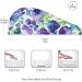 Purple Green Blue Watercolor Floral Hair Towel 2 Pack | Super Absorbent Quick Dry Hair Turbans for Women & Girls - Buy Online on GoSupps.com