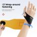 Galvaran Ultra-Thin Carpal Tunnel Wrist Brace - Adjustable Compression Wrap for Tendonitis Arthritis & RSI - Breathable Support (Black - Buy Online on GoSupps.com