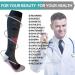 Shyl Jier Compression Stockings for Men & Women - 15-20 mmHg Support Socks for Running Hiking & Travel | 6 Pairs Black Stripes - Buy Online on GoSupps.com