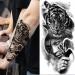 8 Sheets Realistic 3D Black Tribal Tiger Temporary Tattoos - Men/Women Pirate Lion Compass Clock Warrior Gladiator Fake Tattoo Stickers - Buy Online on GoSupps.com