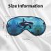 Killer Whales Swim Along Print Eye Mask | Ultra-Soft Light-Blocking for Comfort & Restful Sleep | International Shipping Available - Buy Online on GoSupps.com