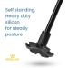 Adjustable Height Balancing Walking Cane for Men and Women - Self Standing, Portable and Comfortable - Buy Online on GoSupps.com