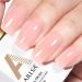 AILLSA Nude Pink Gel Polish Light Natural Jelly Gel Nail Polish Neutral Milky Color Translucent Gel Polish Cherry Blossom Soak Off U V Gel for French Manicure 0.51 Oz GB65 Cherry Blossom Pink