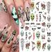 8 Sheets Halloween Nail Stickers - 3D Ghost Skull and Gothic Designs for Women & Girls | Self-Adhesive Nail Decals for Acrylic Nails - Buy Online on GoSupps.com