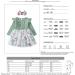 Haokaini Toddler Baby Girls Floral Dress | Long Ruffle Sleeve | Cotton Ribbed | Bow Splicing | Princess Tutu Skirt | Fall Clothes Set | 18-24 Months | Green - Buy Online on GoSupps.com