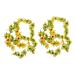 Zerodeko 2pcs Sunflower Vine Yellow Fake Flowers Home Decor Hanging Flowers for Decoration Artificial Ivy Garland Artificial Flower Decoration Sunflower Flower Silk Flower