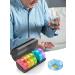 Sukuos Weekly Pill Organizer 7 Day 2 Times a Day Large Medicine Case Box - Rainbow-Black - Buy Online on GoSupps.com