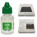 14K Gold Test Solution Tester Acid Bottle + 2x2 Testing Stone! Detect Scrap Nuggets Metal Jewelry Kit