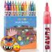 Funto Acrylic Paint Pens for Rock Painting Fabric Wood Canvas Metal Ceramic Glass Scrapbooking Craft 24 Colors Paint Marker Set Medium Tip Non-Toxic Quick Drying PACK 24
