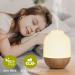Salubrito 100ml Aroma Diffuser - Ultrasonic Essential Oil Humidifier for Home Office & Yoga - White Wood Grain Design - Buy Online on GoSupps.com