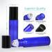 Mavogel 10ml Cobalt Blue Glass Essential Oil Roller Bottles - 24 Count with Stainless Steel Roller Balls, Labels, Opener, Funnel, Dropper and Brush - Perfect for Aromatherapy (Pack of 1) - Buy Online on GoSupps.com